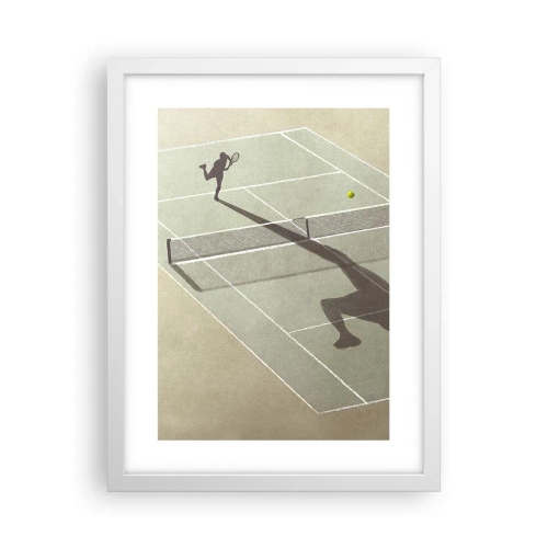 Póster en marco blanco - Véncete a ti mismo - 30x40 cm