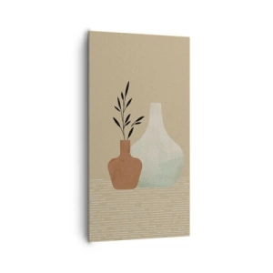 Cuadro sobre lienzo - Impresión de Imagen - Jarrón y su idea - 65x120 cm
