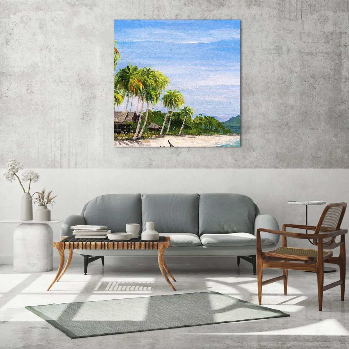 Cuadro sobre vidrio - Impresiones sobre Vidrio - Un sueño exótico - 30x30 cm