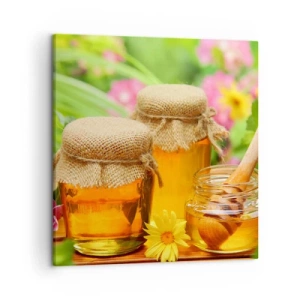 Cuadro sobre lienzo - Impresión de Imagen - Dulce y floral - 50x50 cm