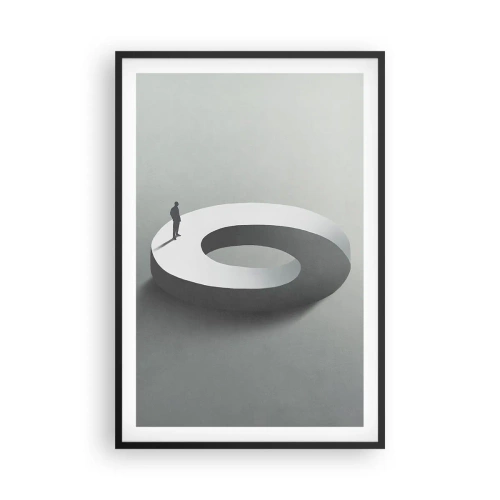 Póster en marco negro - Ser sabio no es una labor sencilla - 61x91 cm