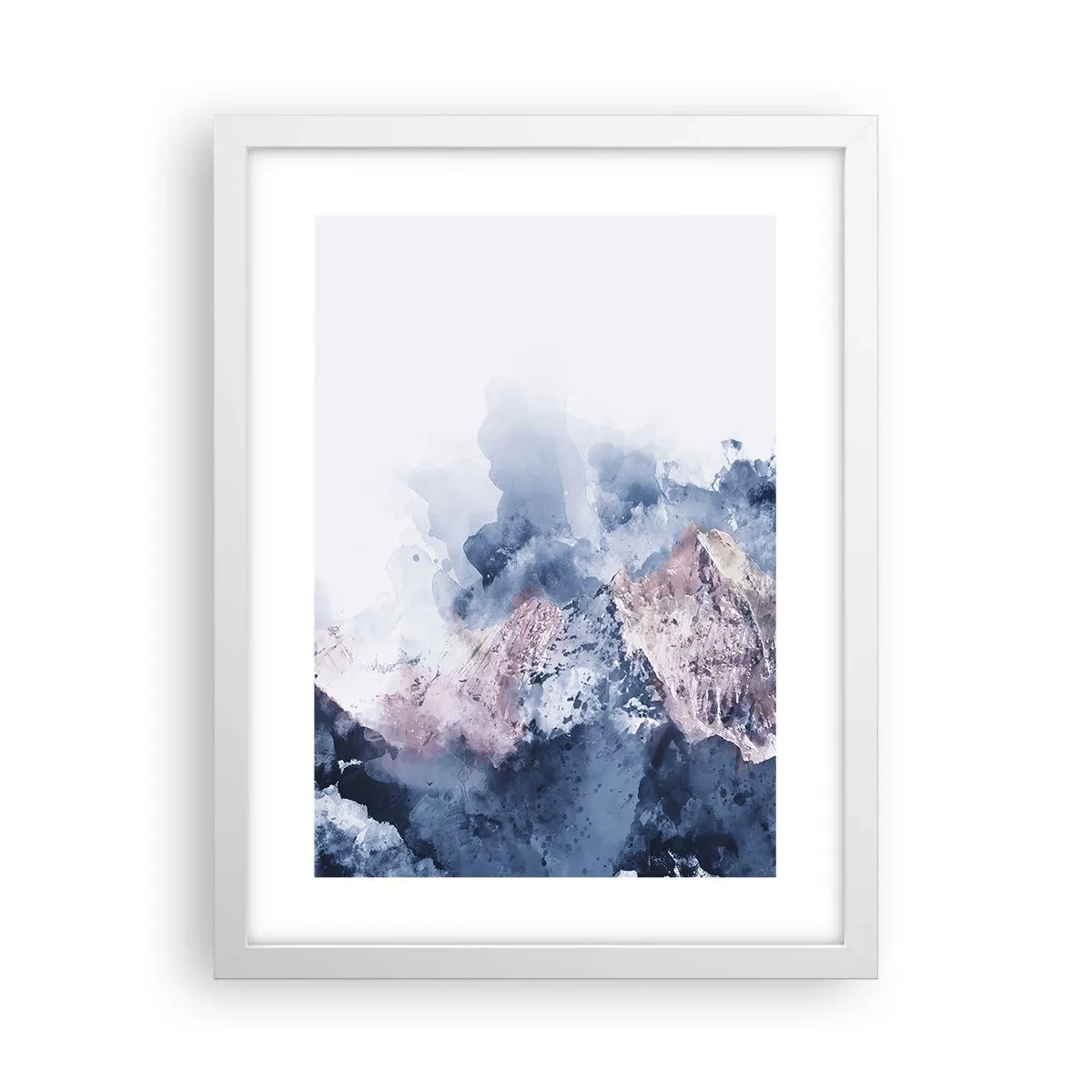 Póster en marco blanco - El techo del mundo - 30x40 cm