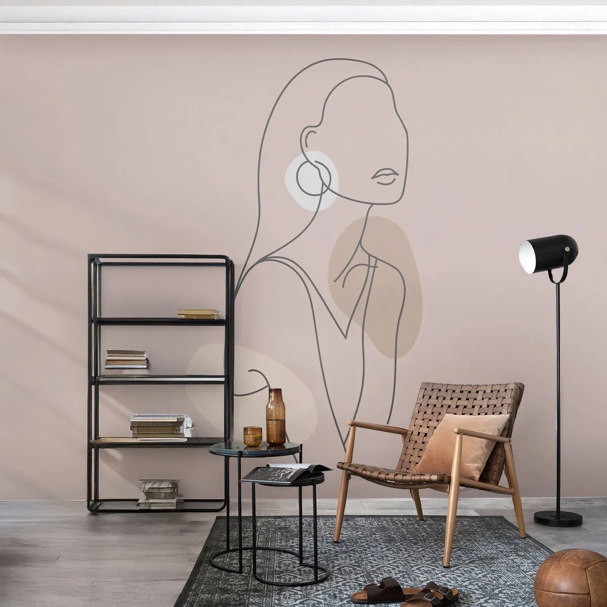 Fotomural Premium Canvas - Un icono de la inocencia - Abstracción, Mujer, Gráficos - 250x175 cm