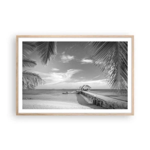 Póster en marco roble claro - ¿Un recuerdo o un sueño? - 91x61 cm