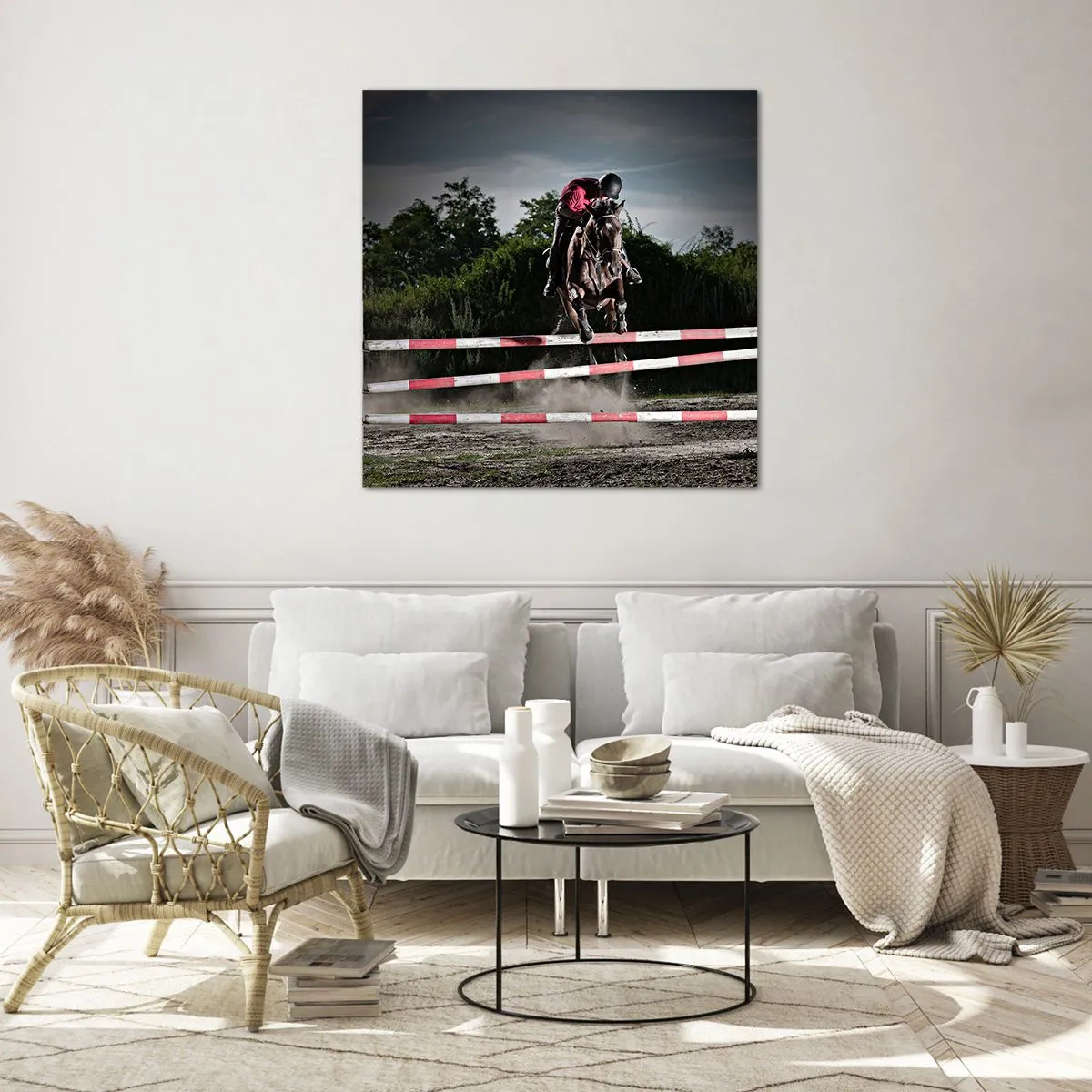 Cuadro sobre vidrio - Impresiones sobre Vidrio - Juntos por la victoria - 50x50 cm