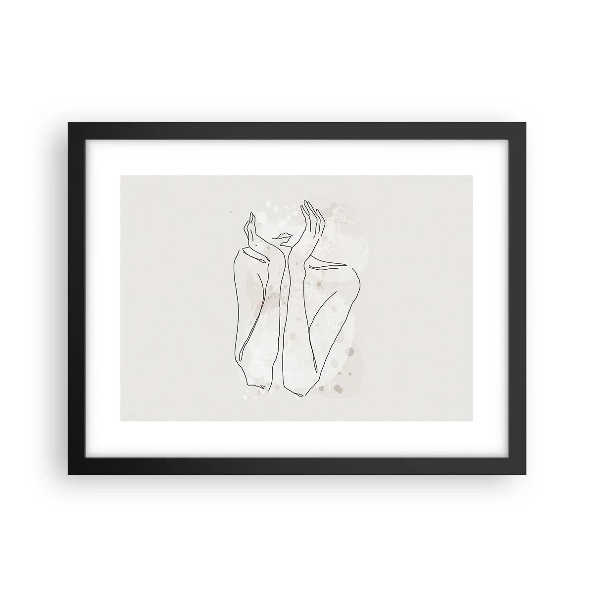 Póster en marco negro - Un momento de ensueño - 40x30 cm