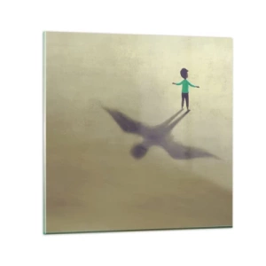 Cuadro sobre vidrio - Impresiones sobre Vidrio - Héroe del futuro - 50x50 cm