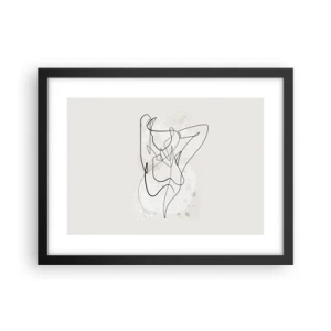 Póster en marco negro - El arte de la seducción - 40x30 cm