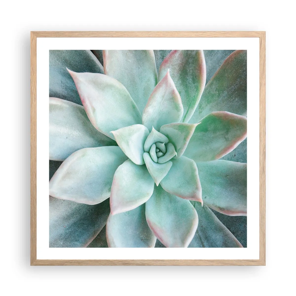 Póster en marco roble claro - El corazón del desierto - 60x60 cm