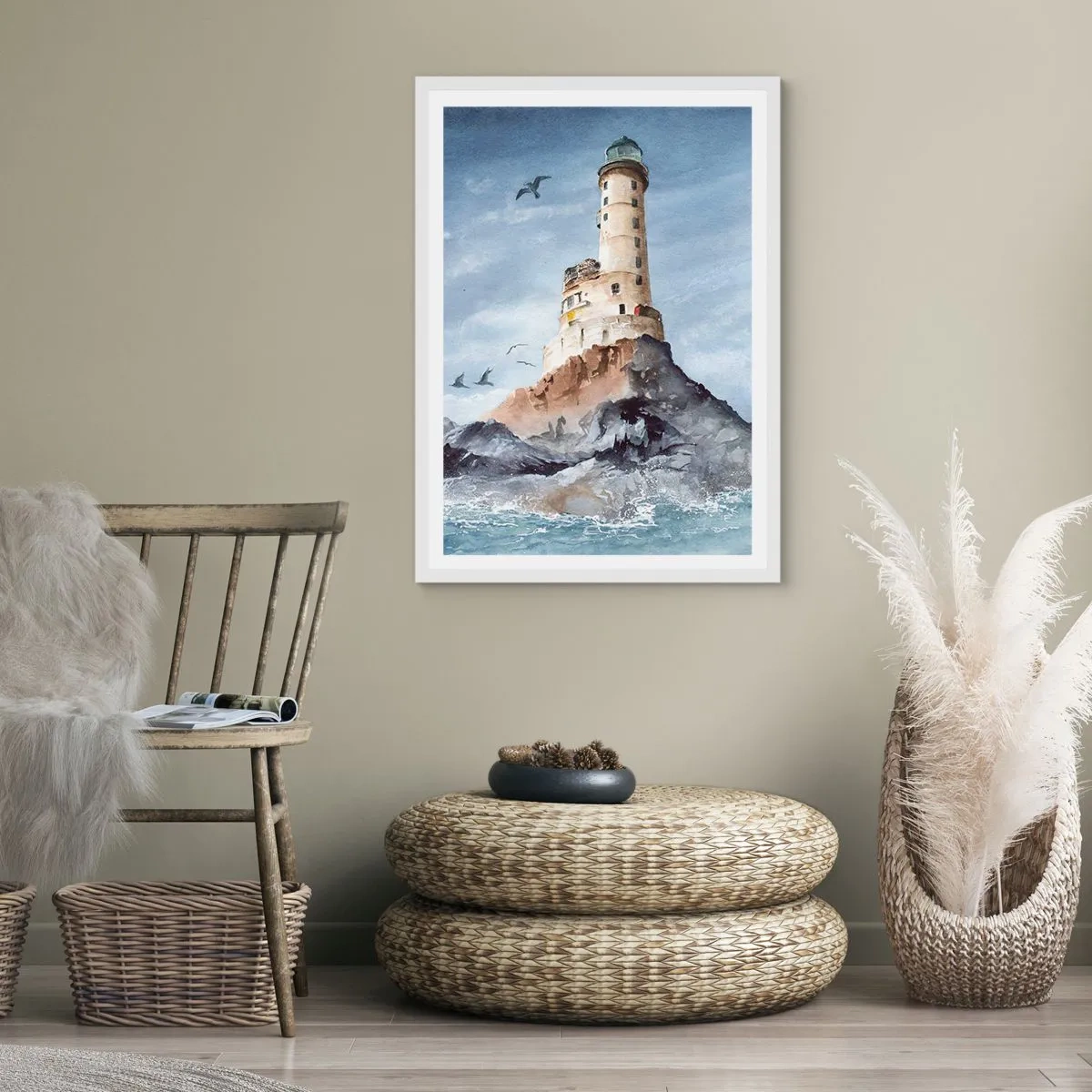 Póster en marco blanco - Invencible - 30x40 cm