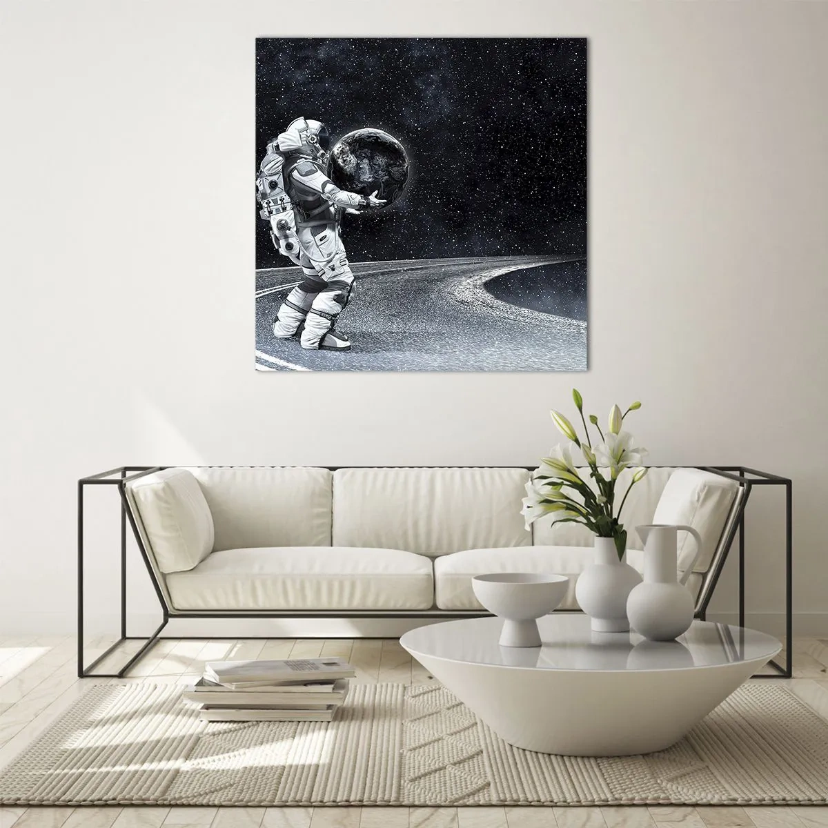 Cuadro sobre vidrio - Impresiones sobre Vidrio - En la Vía Láctea - 70x70 cm