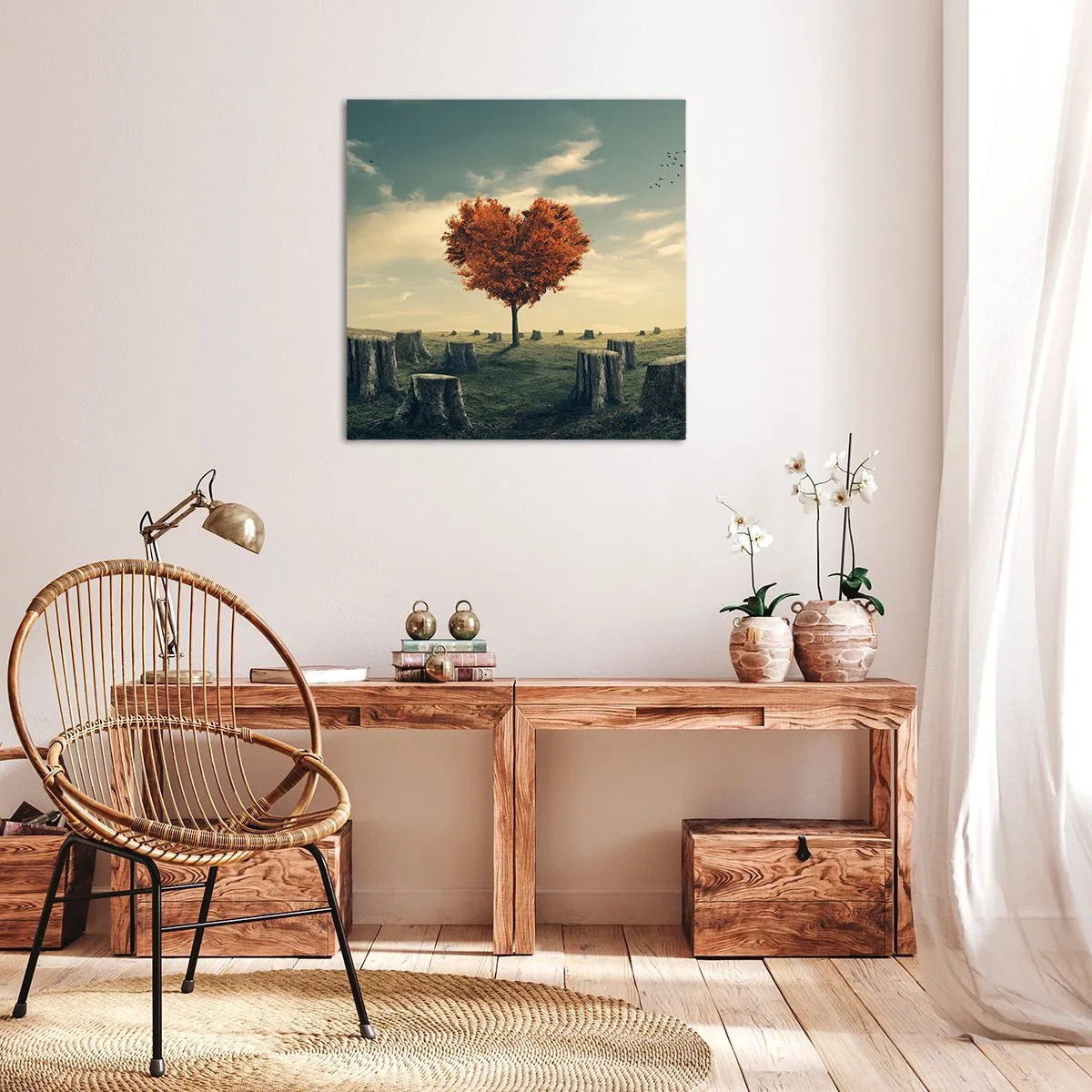 Cuadro sobre lienzo - Impresión de Imagen - Todavía hay esperanza - 60x60 cm