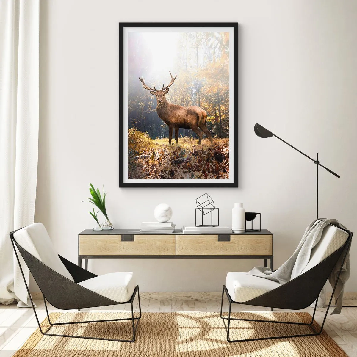 Póster en marco negro - Con toda la majestuosidad - 70x100 cm
