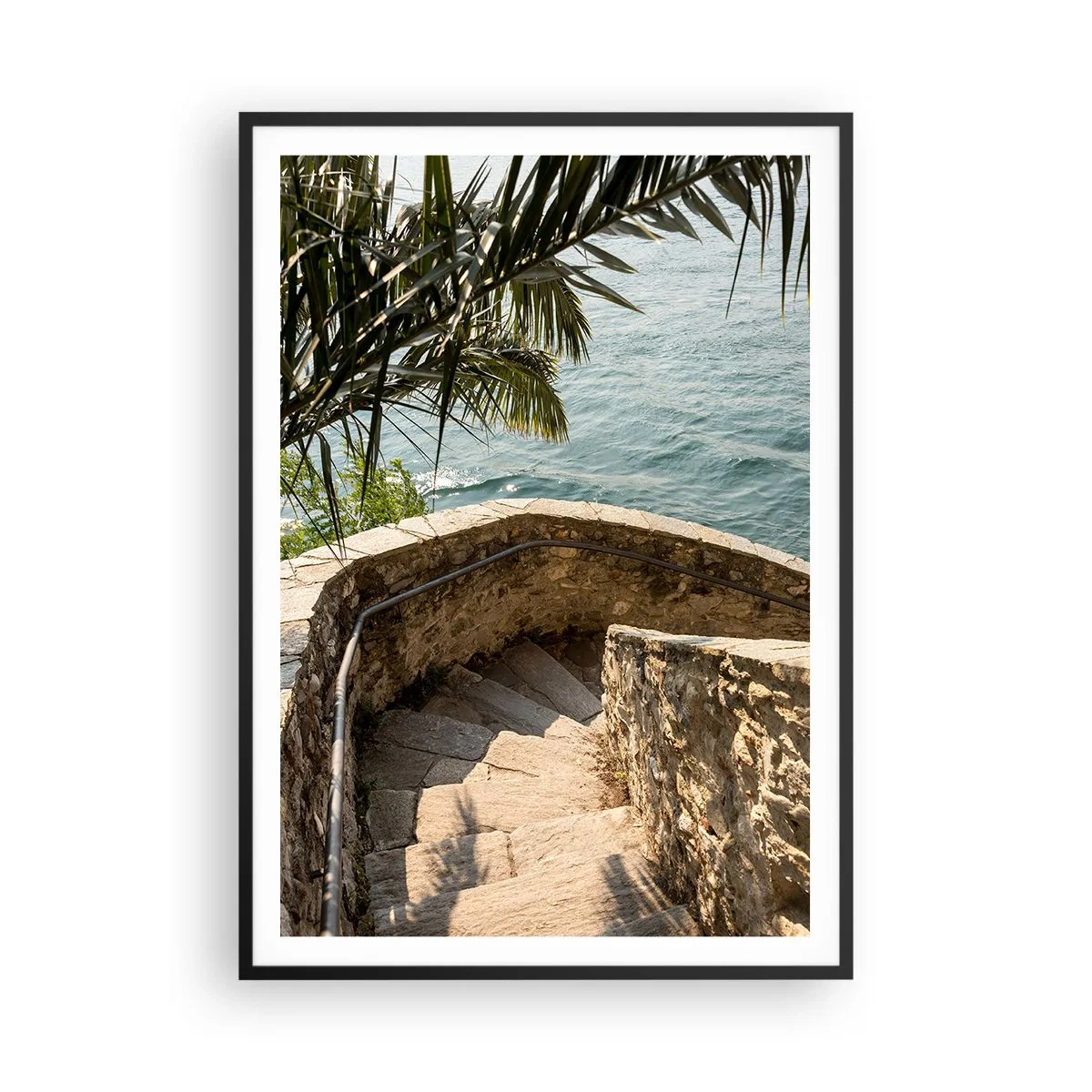 Póster en marco negro - Bajo el sol de Italia - 70x100 cm