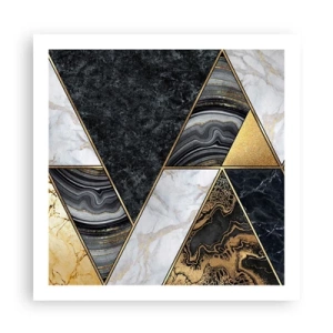 Póster - Collage de piedras - 60x60 cm