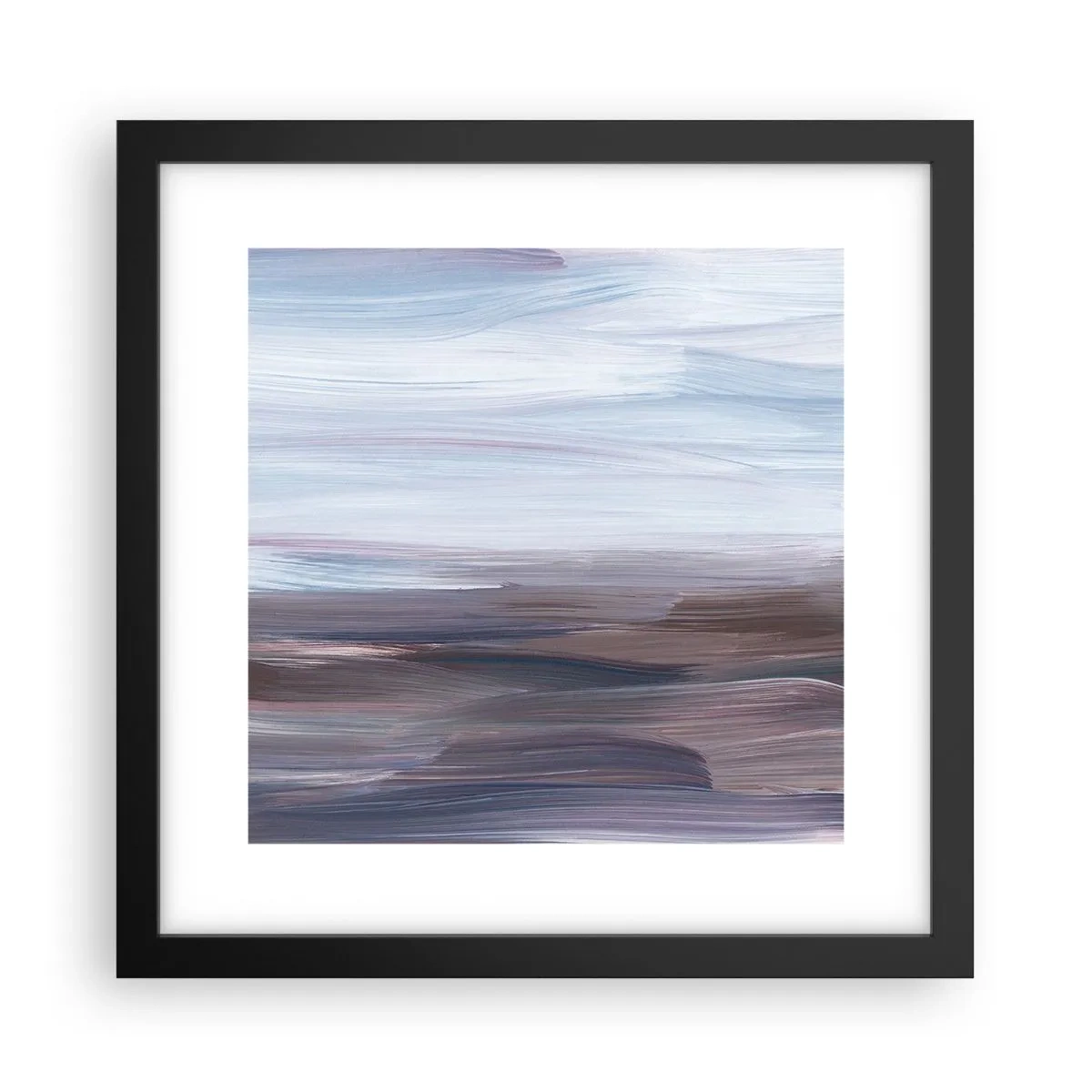 Póster en marco negro - Elementos: agua - 30x30 cm