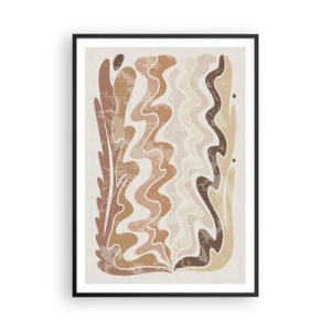 Póster en marco negro - Buena energía - buenas emociones - 70x100 cm