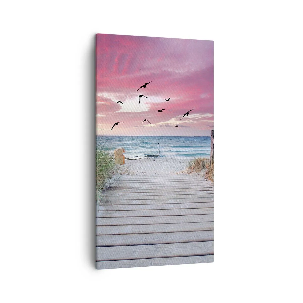 Cuadro sobre lienzo - Impresión de Imagen - Impresión del Báltico - 45x80 cm