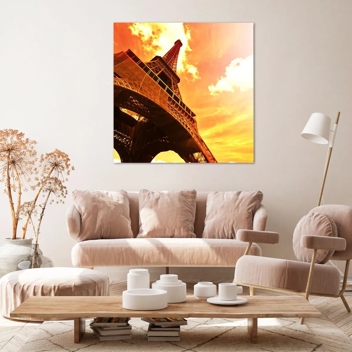 Cuadro sobre lienzo - Impresión de Imagen - Monumental, dorado por el sol - 60x60 cm