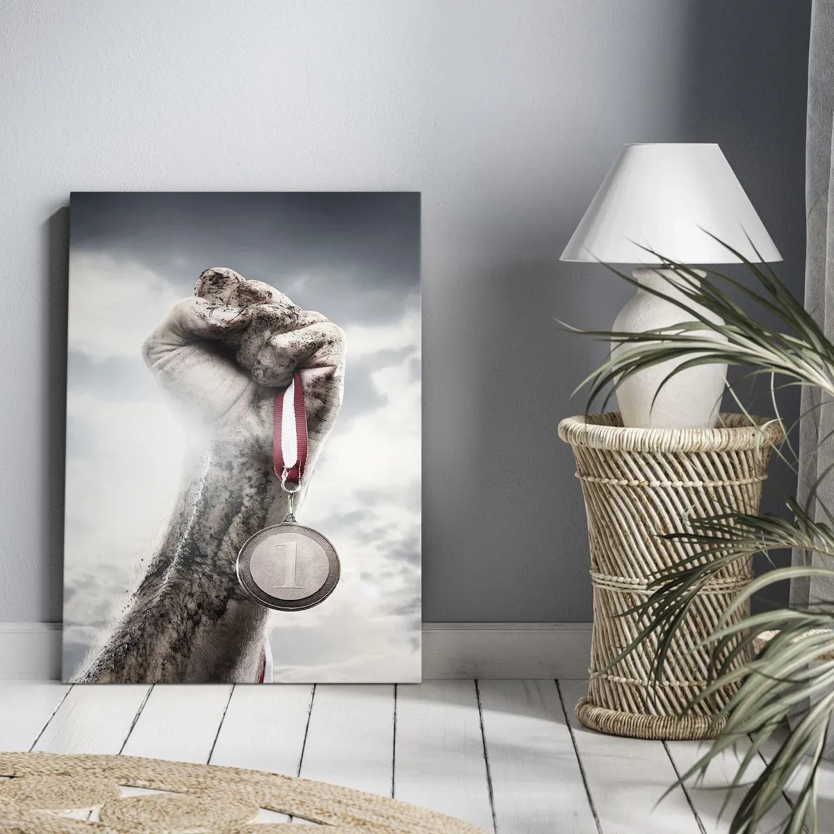 Cuadro sobre lienzo - Impresión de Imagen - Per aspera ad astra - 65x120 cm