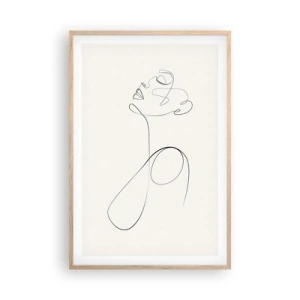 Póster en marco roble claro - En el bucle de los sueños - 61x91 cm