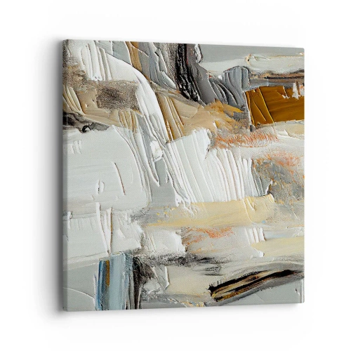 Cuadro sobre lienzo - Impresión de Imagen - Estratificación de colores - 40x40 cm