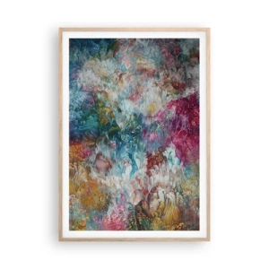 Póster en marco roble claro - En plena floración - 70x100 cm