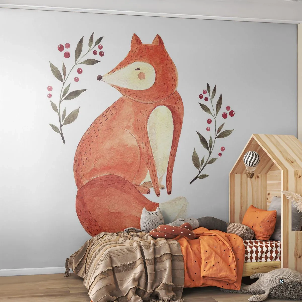 Fotomural Standard Eco - Pequeño pelirrojo - Para niños, Zorro, Cuento de hadas - 400x280 cm