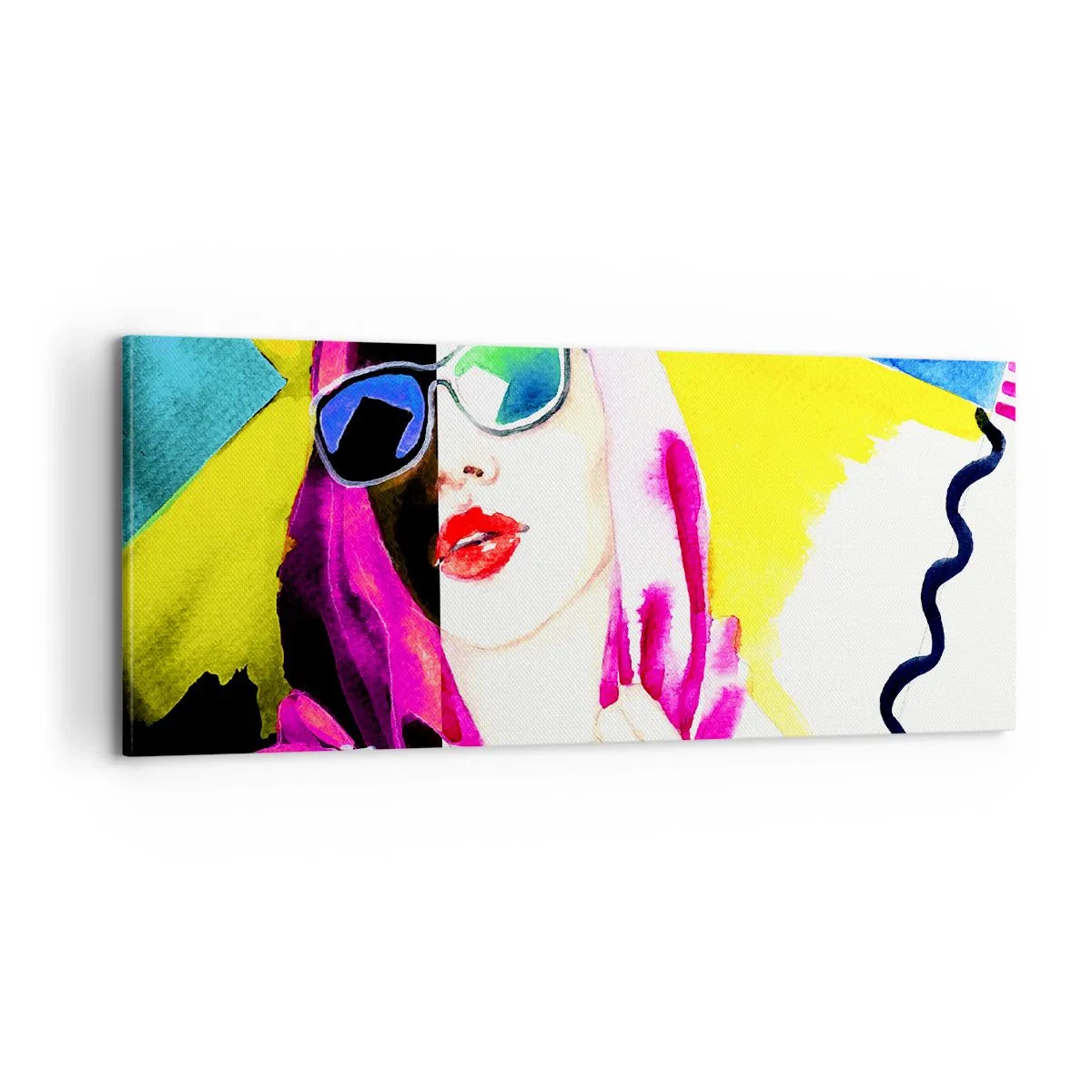 Cuadro sobre lienzo - Impresión de Imagen - Contrastes - 100x40 cm
