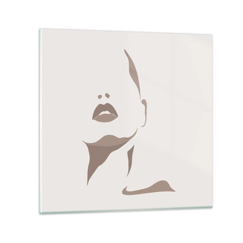 Cuadro sobre vidrio - Impresiones sobre Vidrio - Creación a partir de la luz y la sombra - 60x60 cm