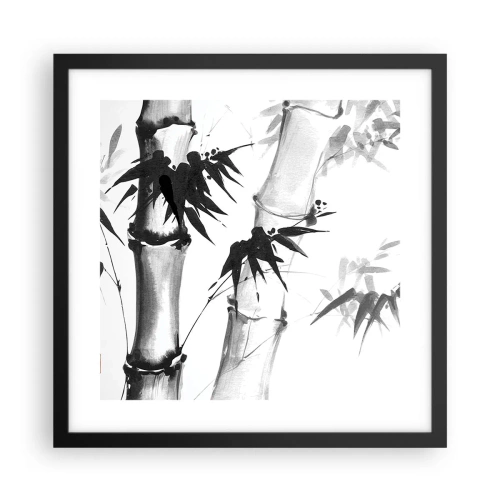 Póster en marco negro - Primer plano de Oriente - 40x40 cm