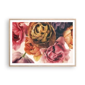 Póster en marco roble claro - Celebración de la vida - 100x70 cm