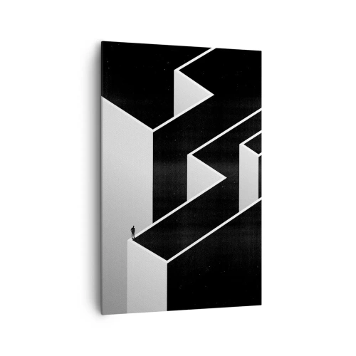 Cuadro sobre lienzo - Impresión de Imagen - Soledad en la cumbre - 80x120 cm