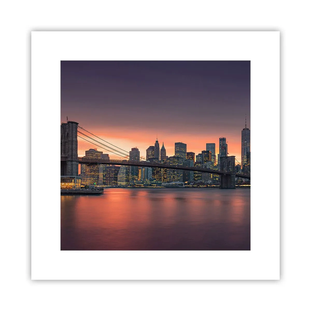 Póster - Ahogado en el silencio lila - 30x30 cm