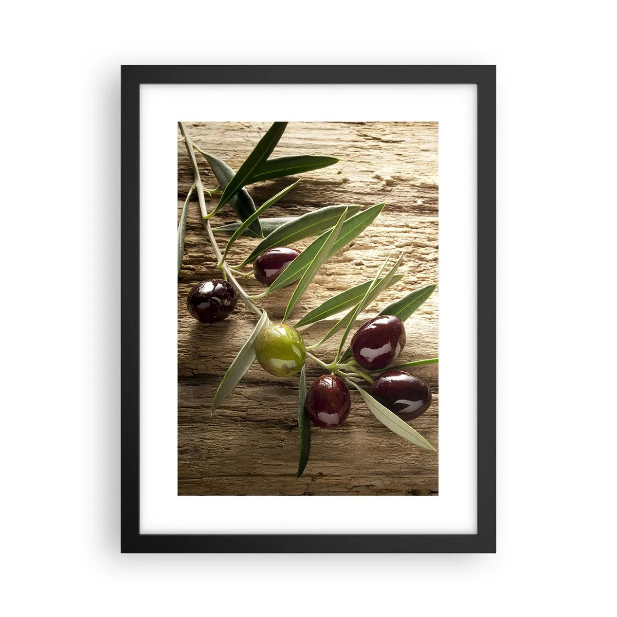 Póster en marco negro - Directamente de la naturaleza - 30x40 cm