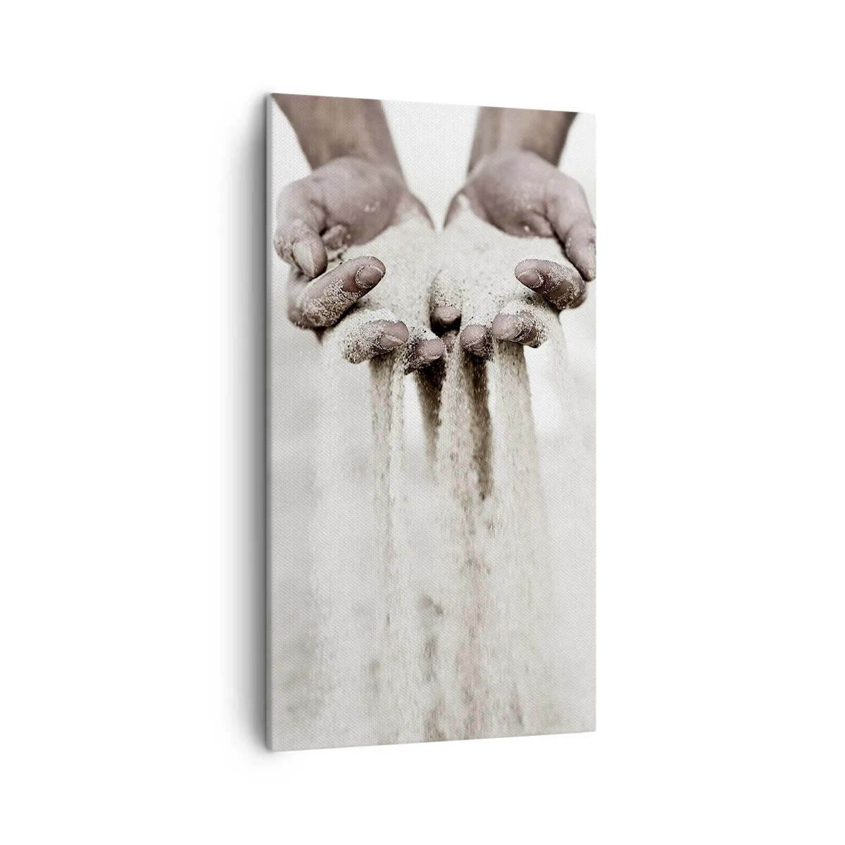 Cuadro sobre lienzo - Impresión de Imagen - Con estas manos... - 45x80 cm