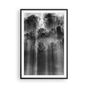 Póster en marco negro - En los flujos de luz - 61x91 cm