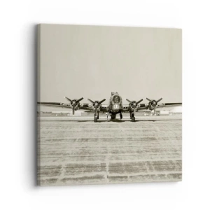 Cuadro sobre lienzo - Impresión de Imagen - Como siempre, preparado - 30x30 cm