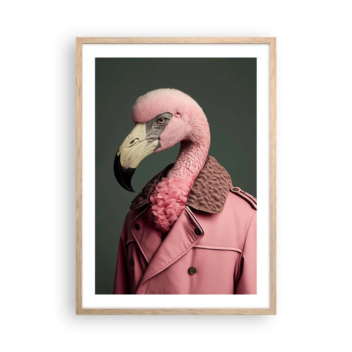 Póster en marco roble claro - La auténtica elegancia - 50x70 cm