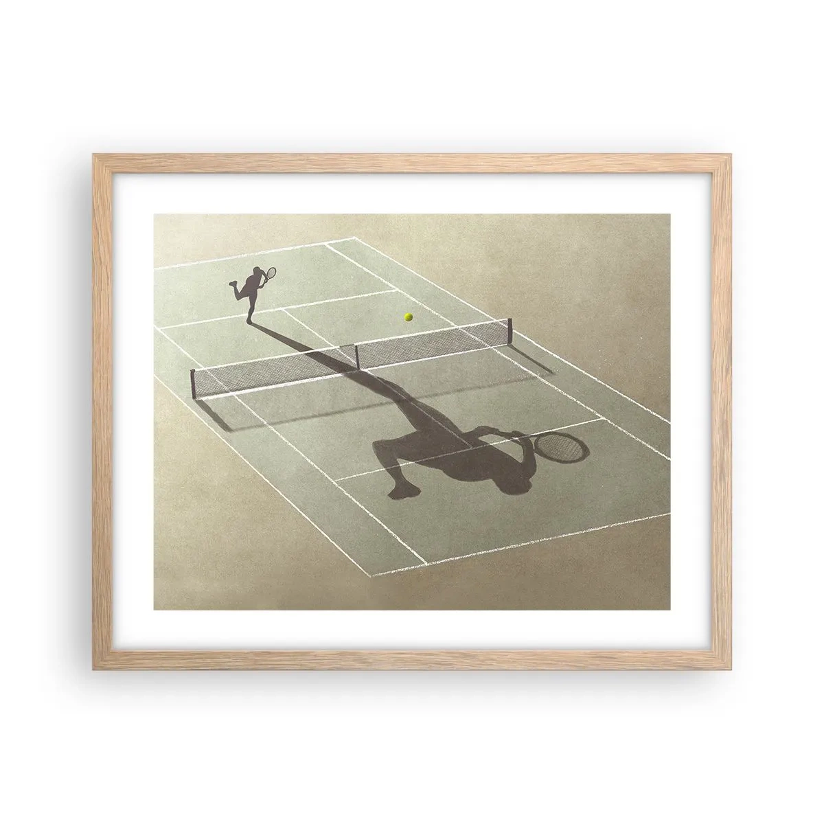 Póster en marco roble claro - Véncete a ti mismo - 50x40 cm