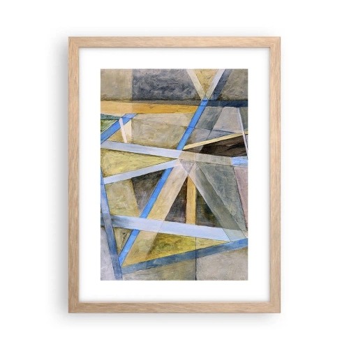 Póster en marco roble claro - ¿Recto o inclinado? - 30x40 cm