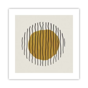 Póster - Abstracción cálida - 40x40 cm