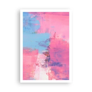 Póster - Rosa, azul y una pizca de luz - 70x100 cm