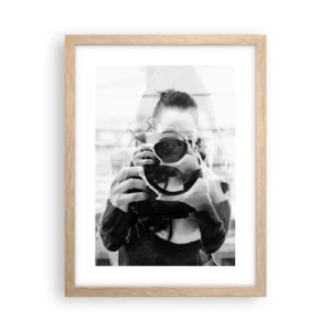 Póster en marco roble claro - Creador y creación - 30x40 cm