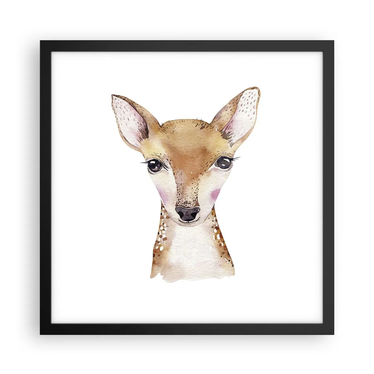 Póster en marco negro - La naturaleza de la inocencia - 40x40 cm