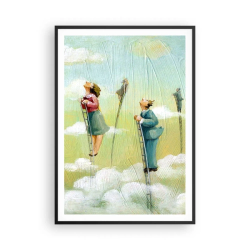 Póster en marco negro - Sigue tu sueño - 70x100 cm