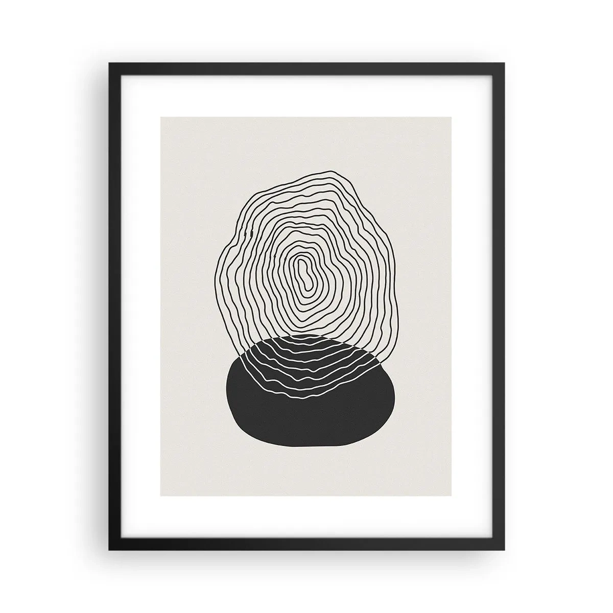 Póster en marco negro - Persistencia y vibración - 40x50 cm