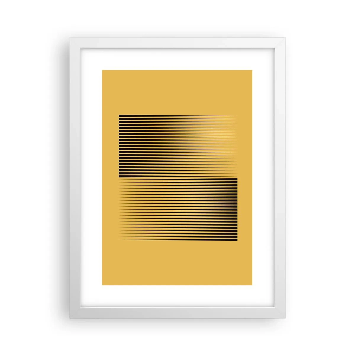 Póster en marco blanco - Cuadrado de opuestos - 30x40 cm
