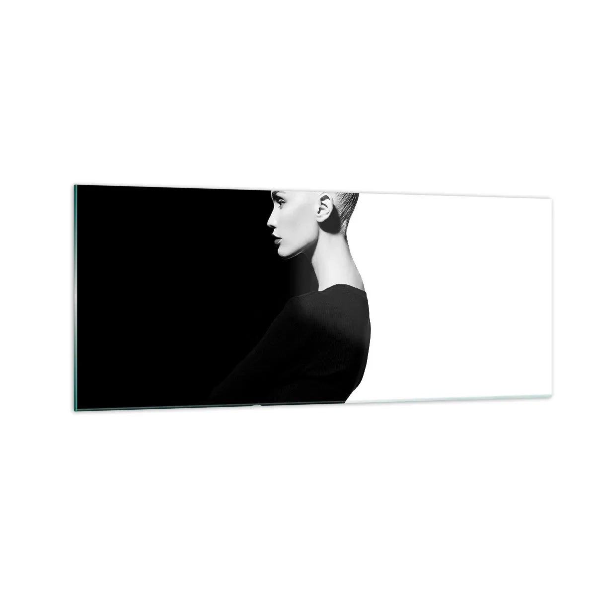 Cuadro sobre vidrio - Impresiones sobre Vidrio - Simplemente femenina - 100x40 cm