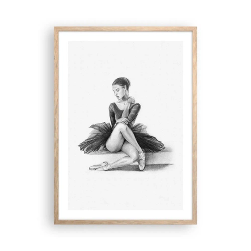 Póster en marco roble claro - Amante de la danza - 50x70 cm